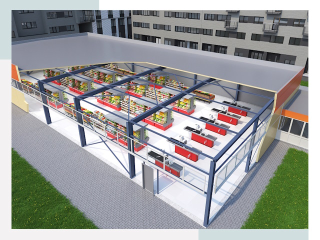 Строительство магазинов в Липецк от 624 руб. за м²