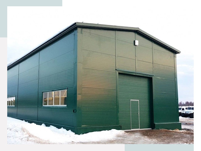 Двускатные ангары в Липецке