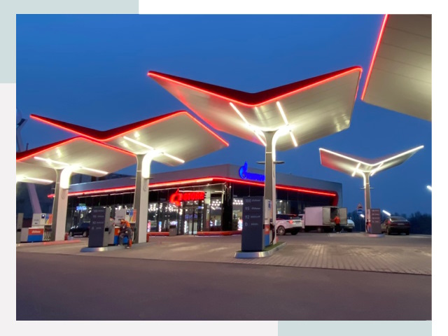 Навесы для АЗС в Липецке