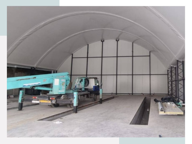 Внутреннее оснащение ангаров в Липецке